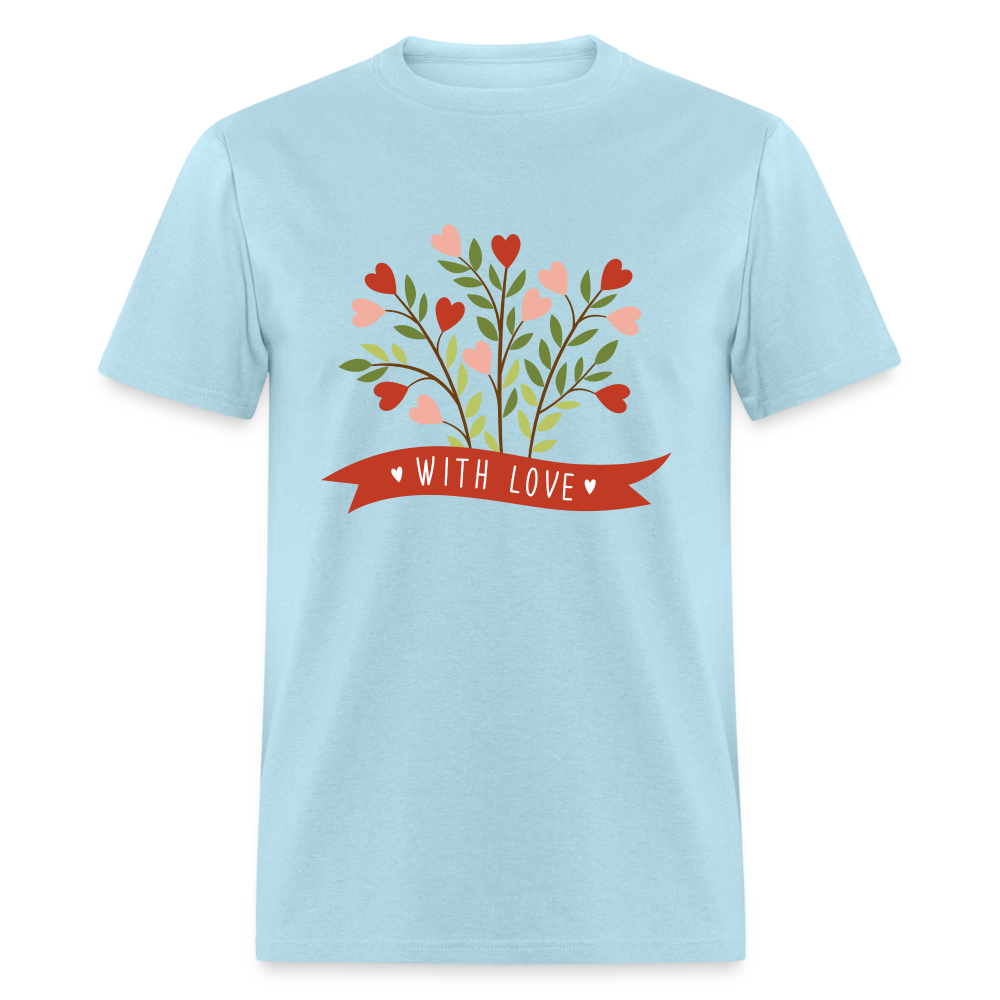 With Love Unisex Classic T-Shirt - powder blue