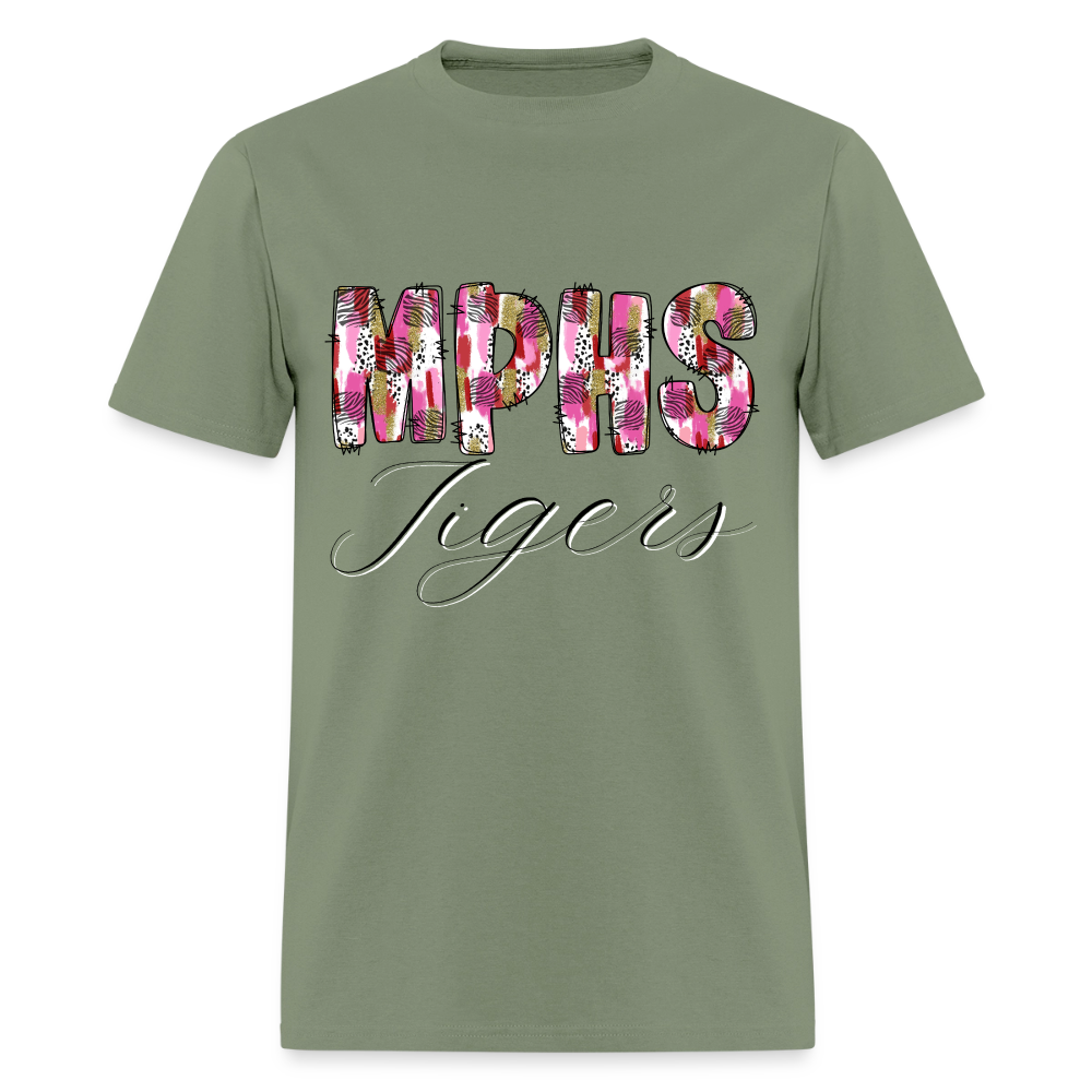 MPSH Tigers Patchwork T-Shirt | GILDAN 5000 - military green