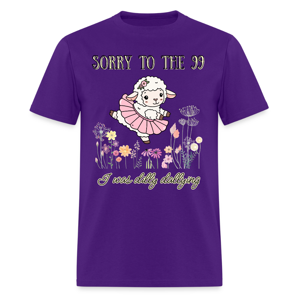 Sorry to the 99 T-Shirt | GILDAN 5000 - purple