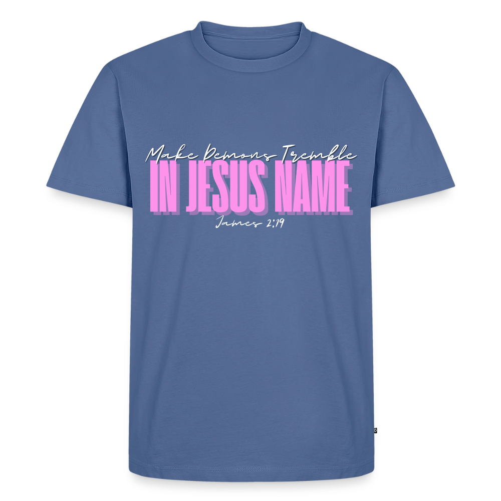 Make Demons Tremble James2:19 Premium Adult T-Shirt - stone blue 