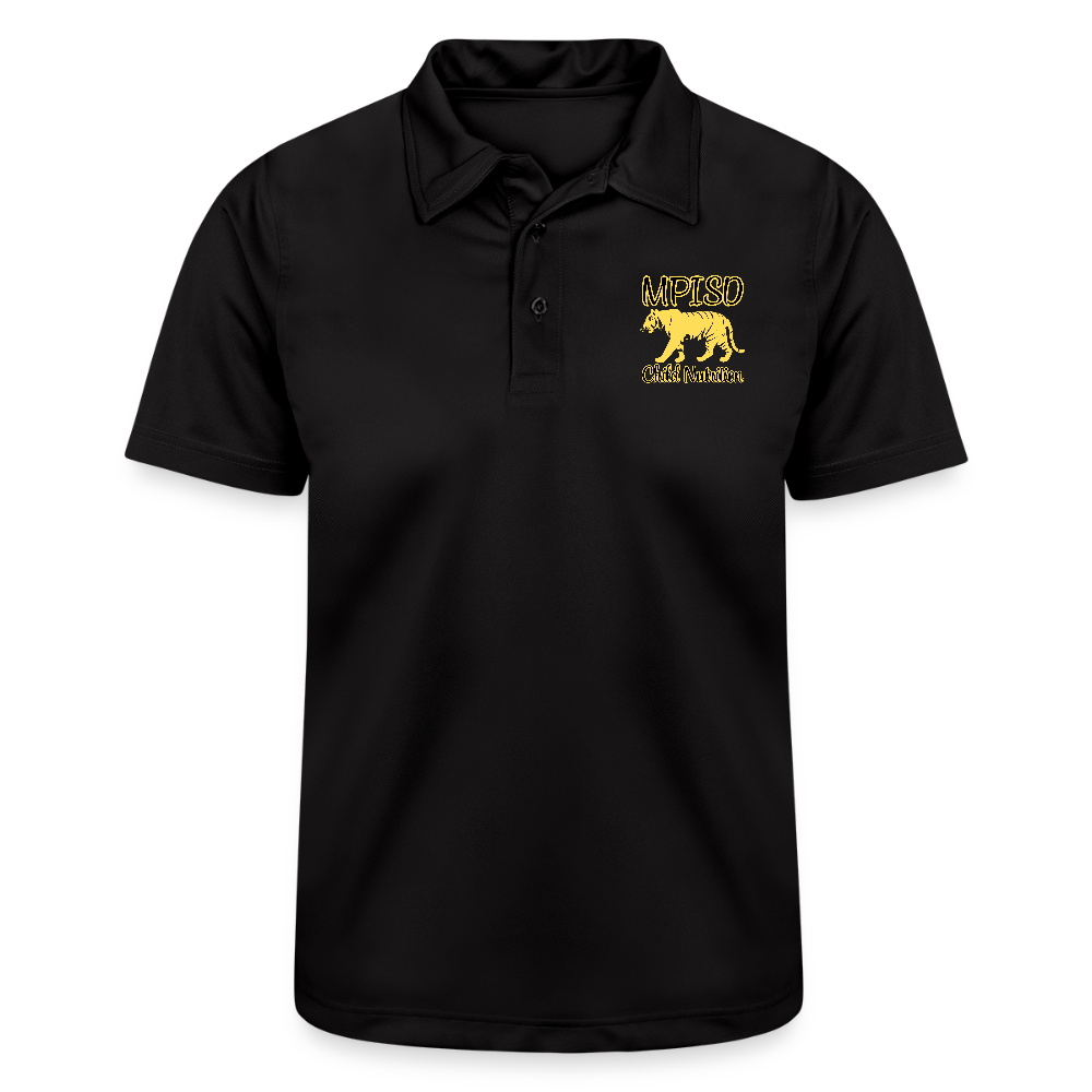 GOLD MPISD Child Nutrition Command Snag Protection Polo - black