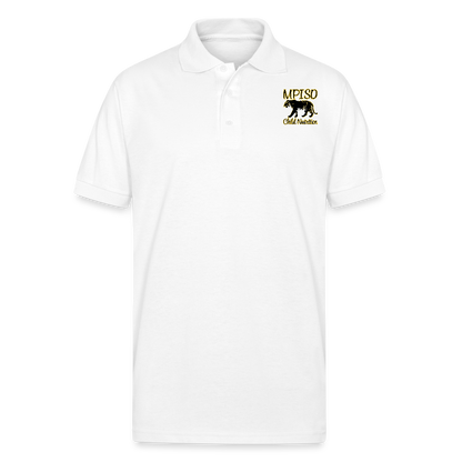 MPISD  Child Nutrition Gildan Unisex 50/50 Jersey Polo - white