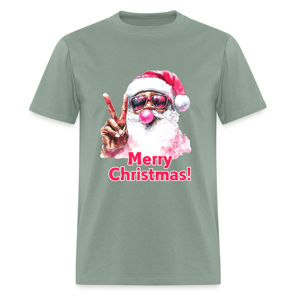 Peace Merry Christmas Unisex Classic T-Shirt - sage