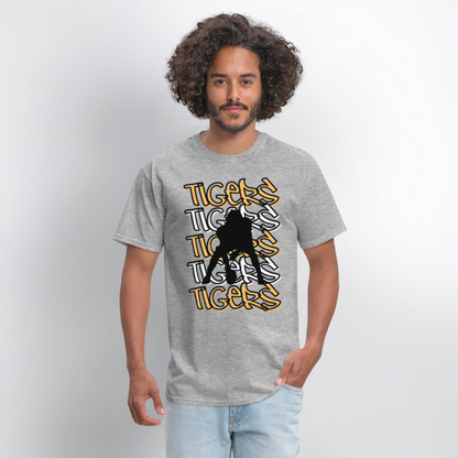 Tigers Football T-Shirt | GILDAN 5000 - heather gray