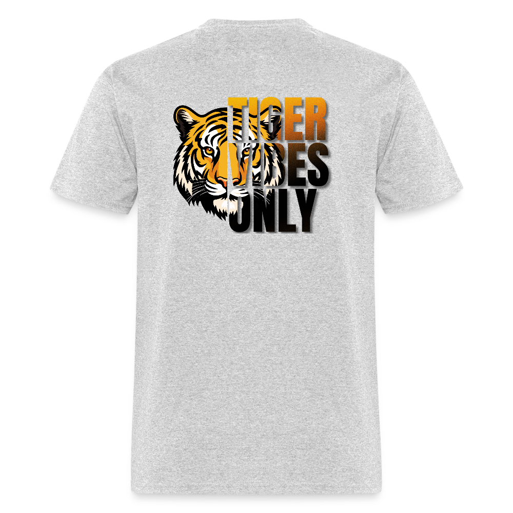 Tiger Vibes Only Black & Gold MPISD Child Nutrition T-Shirt - heather gray