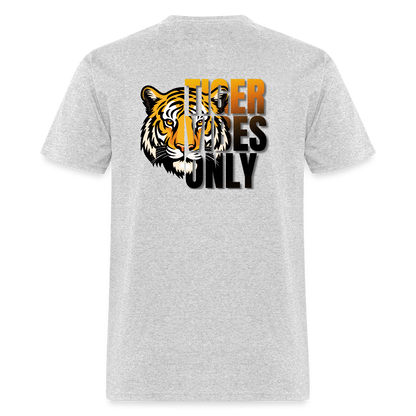 Tiger Vibes Only Black & Gold MPISD Child Nutrition T-Shirt - heather gray