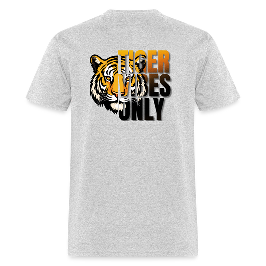 Tiger Vibes Only Black & Gold MPISD Child Nutrition T-Shirt - heather gray