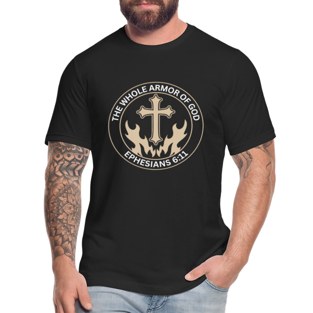 Ephesians 6:11 Unisex Jersey T-Shirt by Bella + Canvas - black