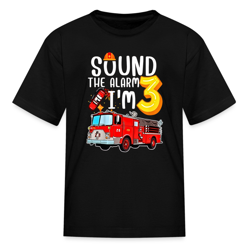 Sound the Alarm Kids' T-Shirt - black