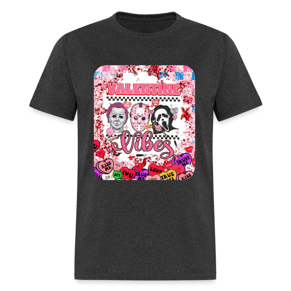 Valentine Vibes Unisex Classic T-Shirt - heather black