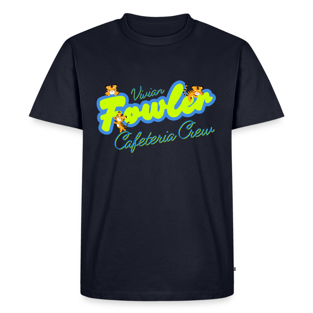 Vivian Fowler Neon Premium Adult T-Shirt - navy