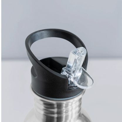 Lil Hurricanes Water Bottle - silver