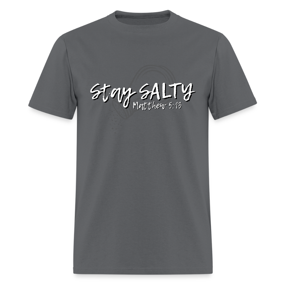 Stay Salty Dark T-Shirt | GILDAN 5000 - charcoal