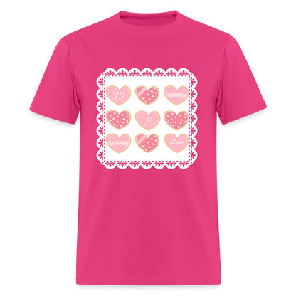 MP LOVE COOKIES- Child Nutrition T-Shirt | GILDAN 5000 - fuchsia