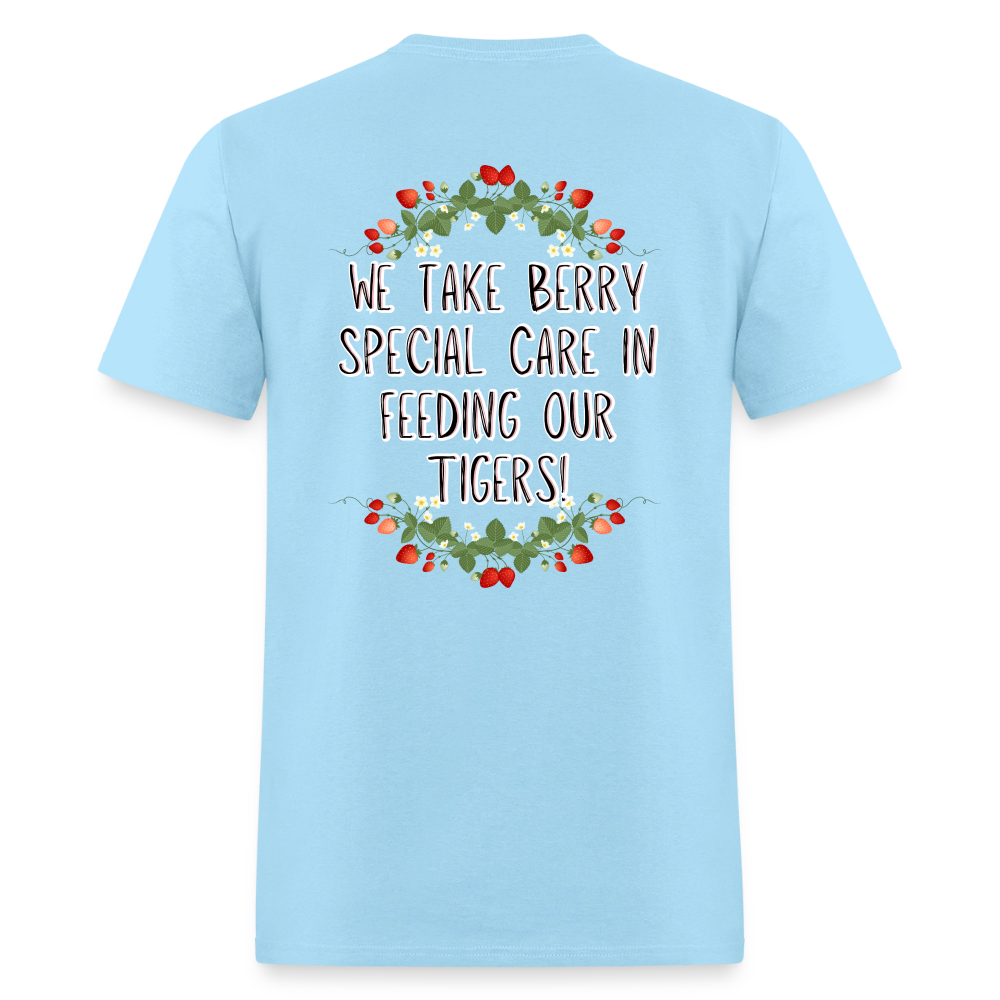 MPHS Berry Special Care in Feeding Our Tigers T-Shirt | GILDAN 5000 - powder blue