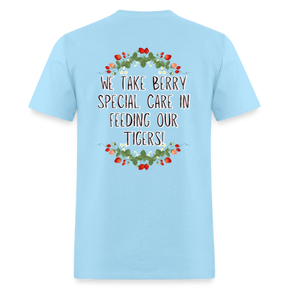 MPHS Berry Special Care in Feeding Our Tigers T-Shirt | GILDAN 5000 - powder blue