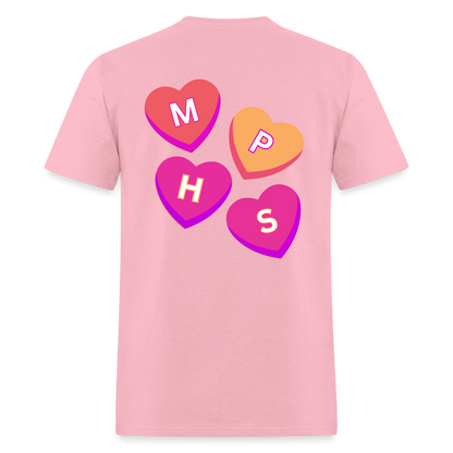 MPHS Nutrition Convo Hearts Classic T-Shirt - pink