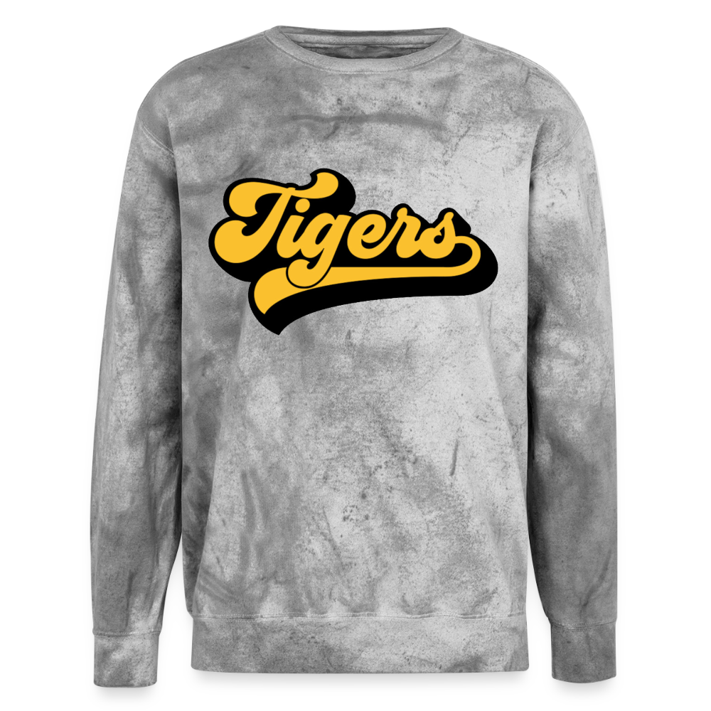 Retri Tigers Unisex Colorblast Crewneck Sweatshirt - smoke