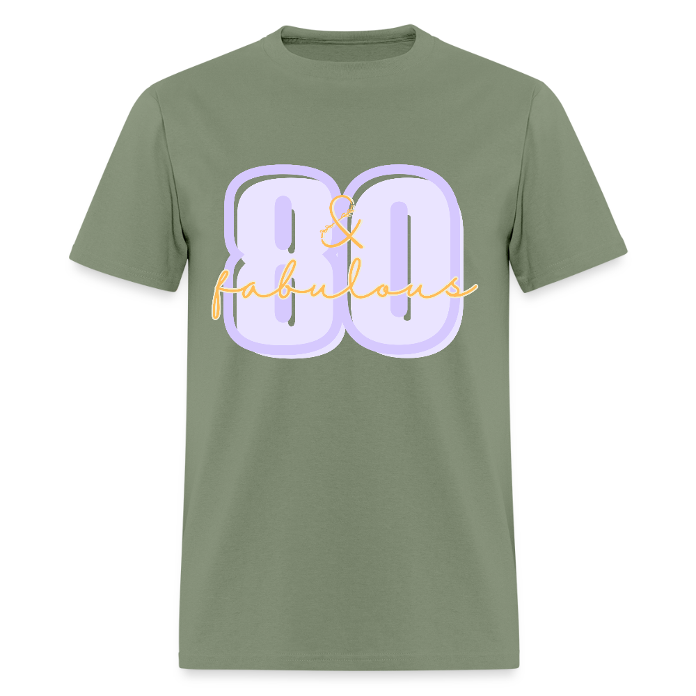 Purple 80 & Fabulous Classic T-Shirt - military green
