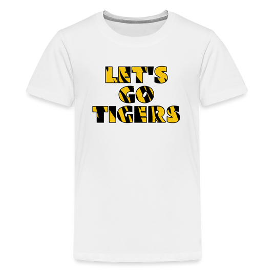 Lets Go Tigers Kids T-Shirt - white