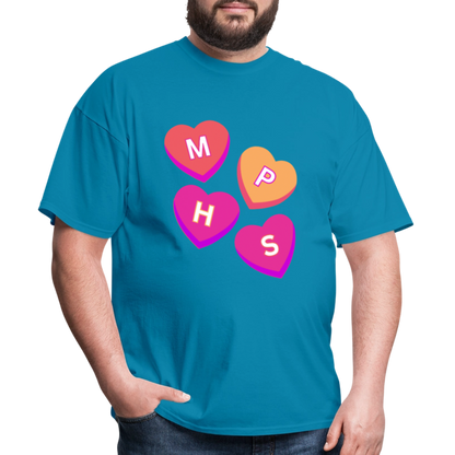 MPHS Convo Hearts Classic T-Shirt - turquoise
