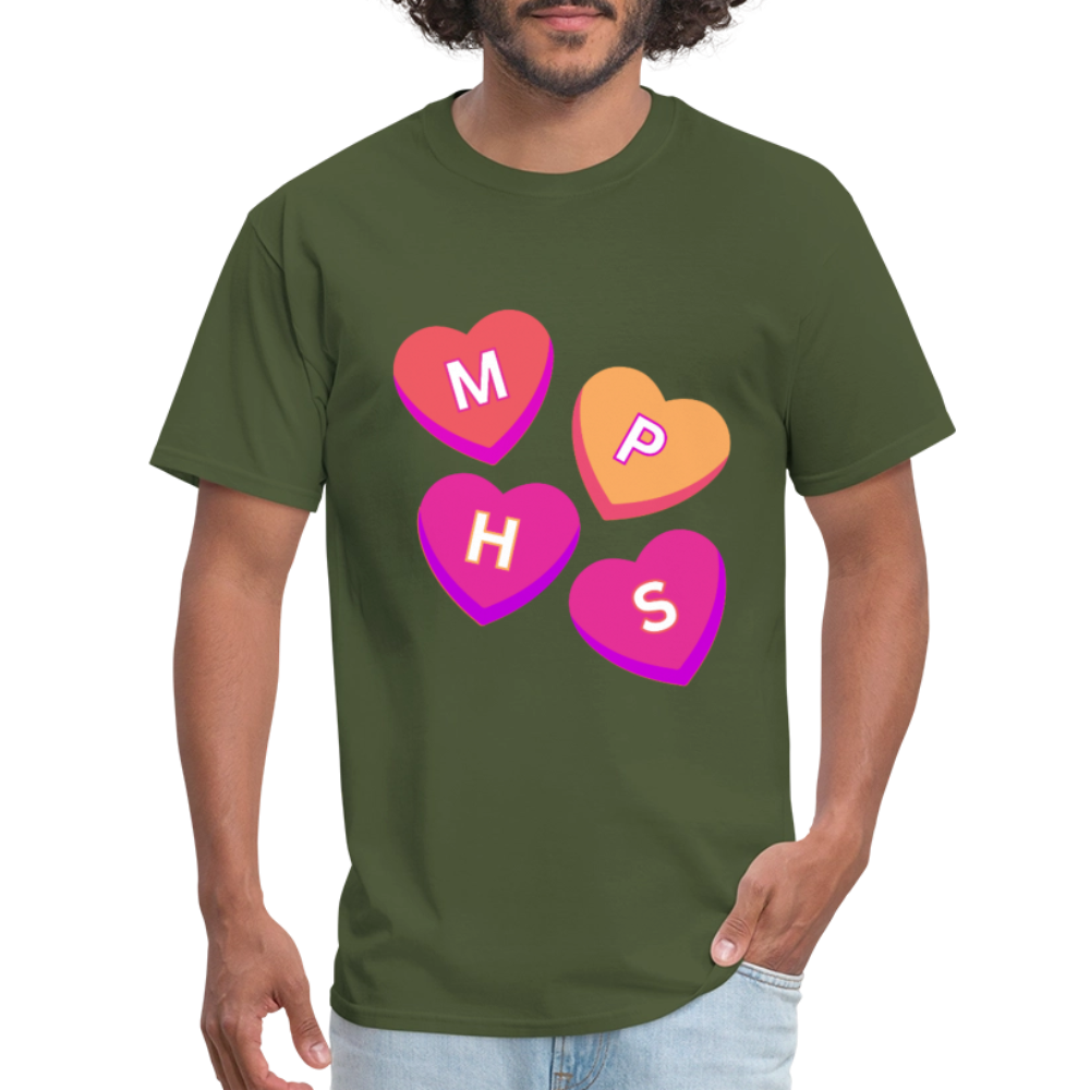 MPHS Convo Hearts Classic T-Shirt - military green