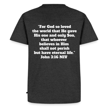 John 3:16 Premium Adult T-Shirt - heather anthracite