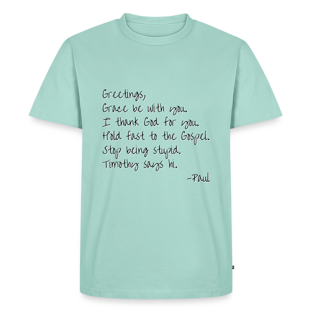 Letter From Paul Premium Adult T-Shirt - mint