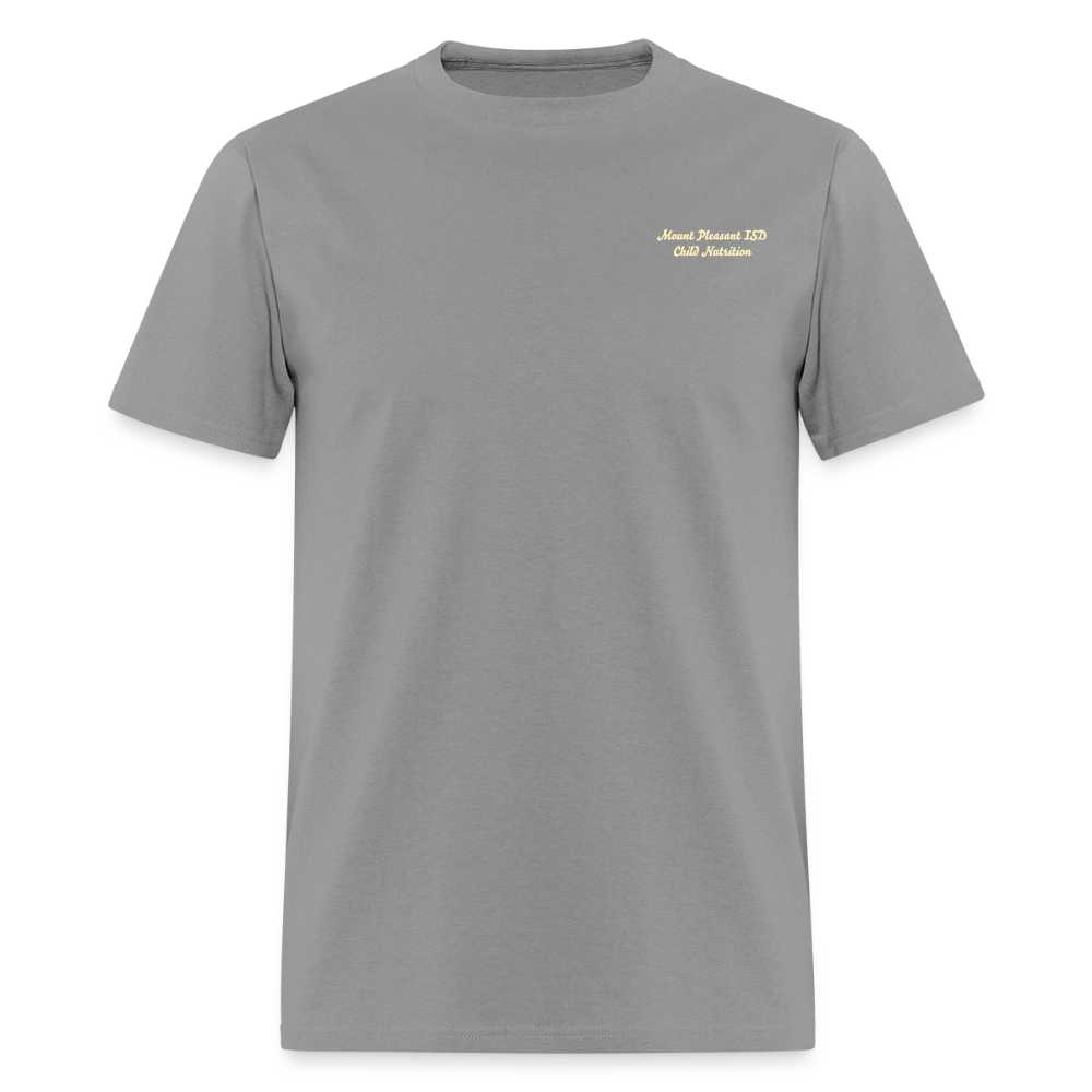 Customizable Peace Love Breakfast & Lunch T-Shirt | GILDAN 5000 - rock