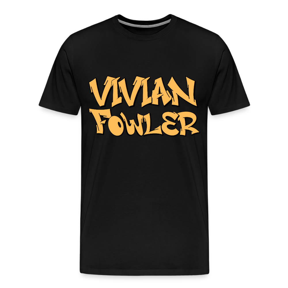 Vivian Fowler Graffiti Premium Adult T-Shirt - black