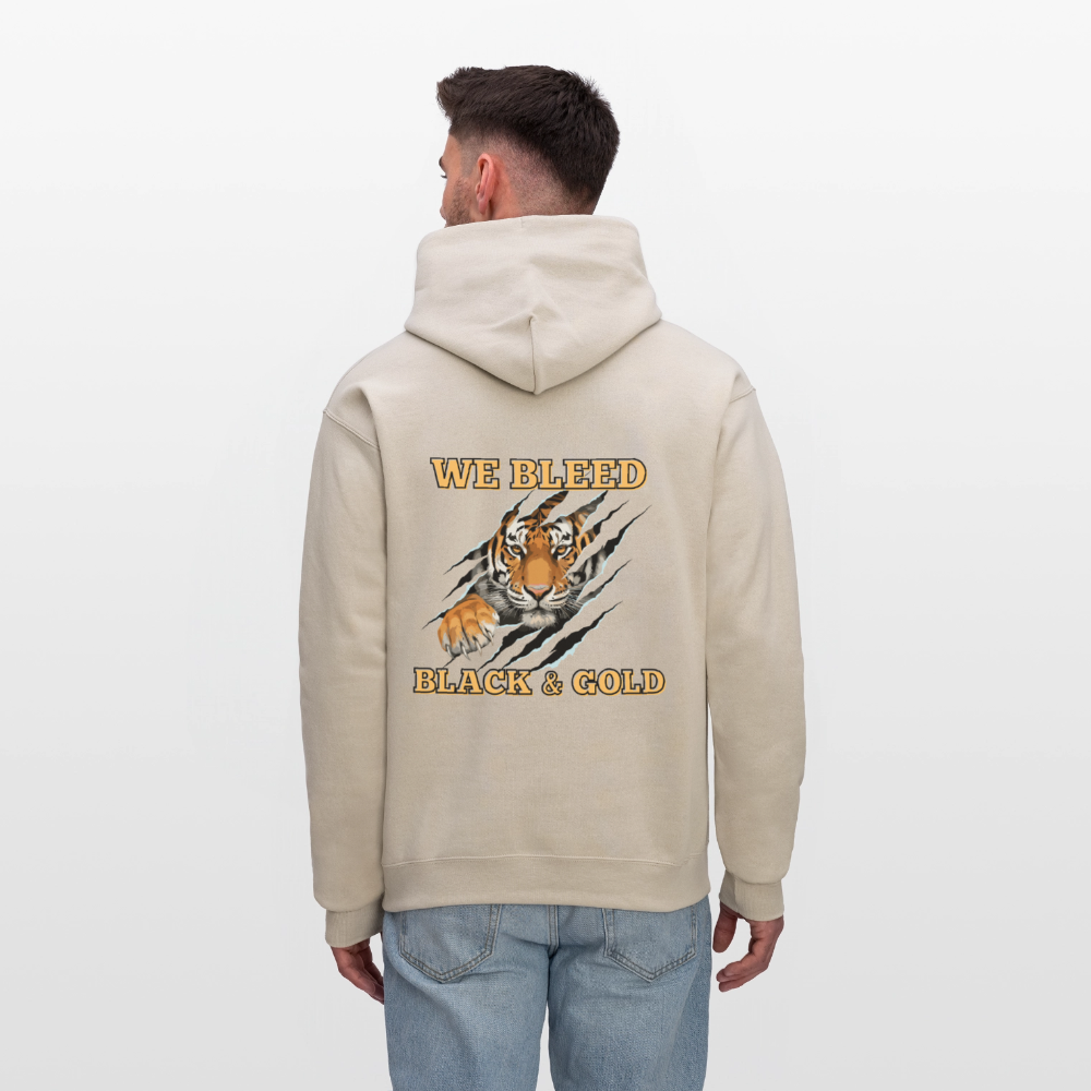 MP Tigers Bleed Black & Gold Men's Hoodie - Sand
