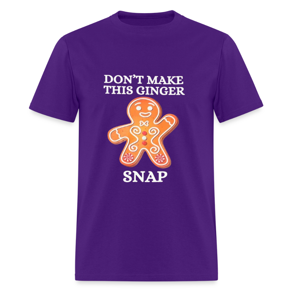 Don't Make this Ginger Snap T-Shirt | GILDAN 5000 - purple