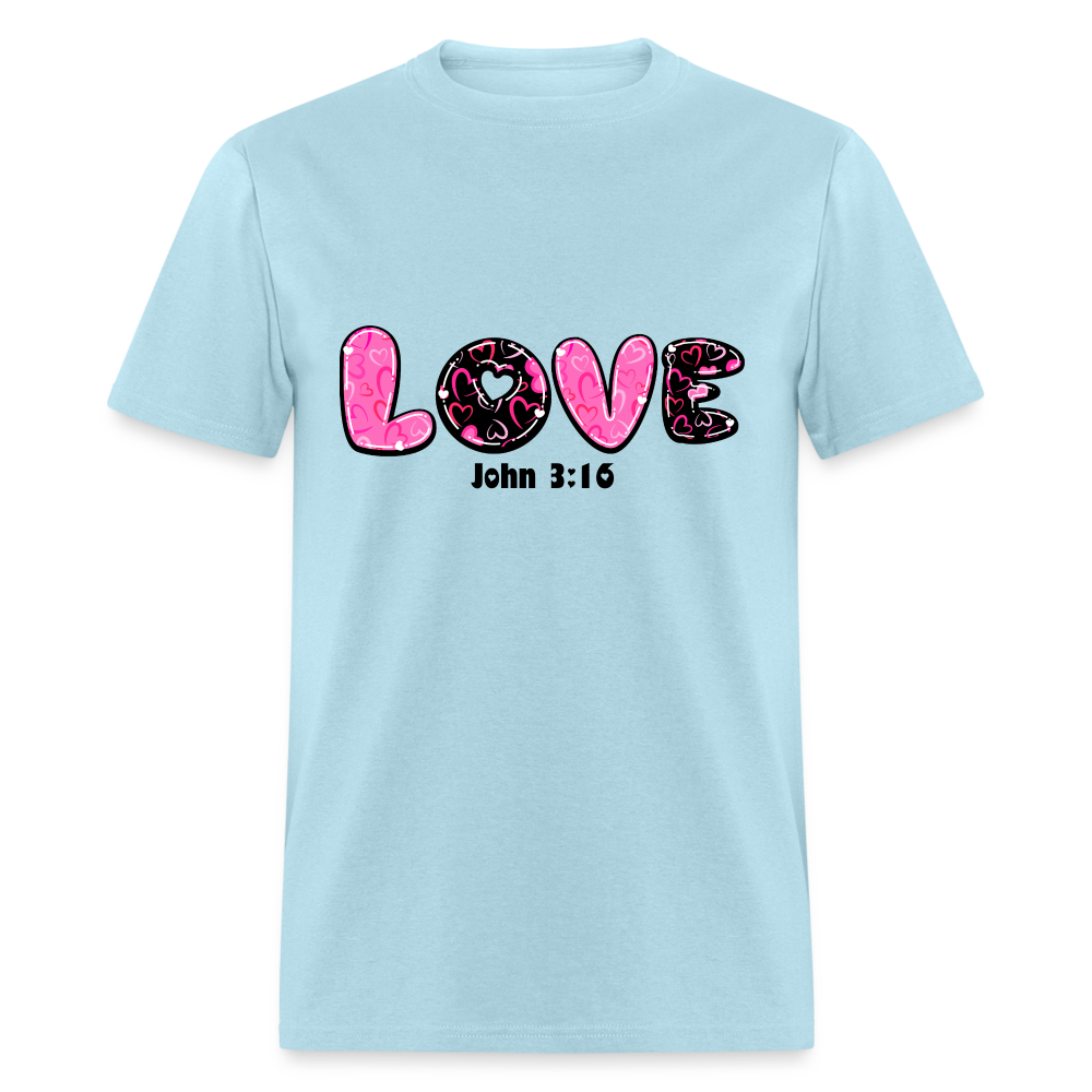 Love John 3:16 Classic T-Shirt - powder blue