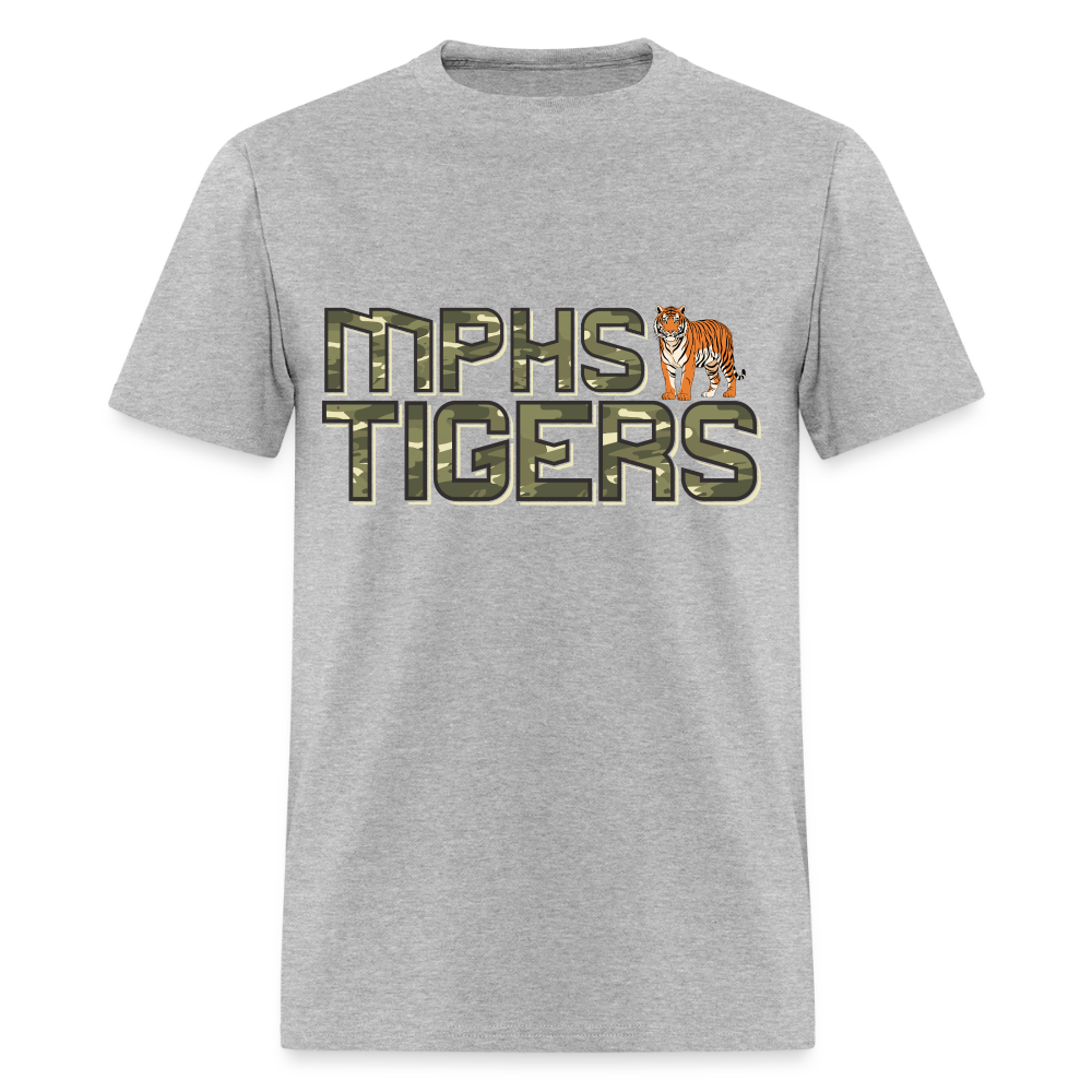 CAMO MPHS Tigers T-Shirt | GILDAN 5000 - heather gray