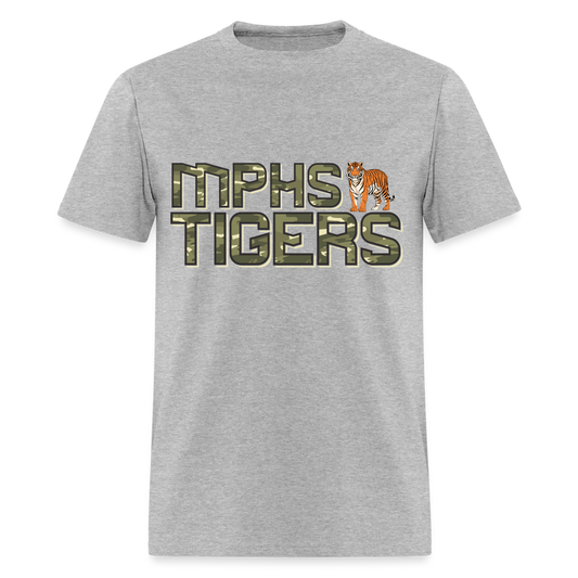 CAMO MPHS Tigers T-Shirt | GILDAN 5000 - heather gray