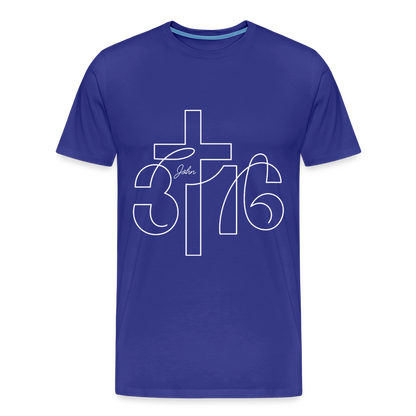 John 3:16 Premium Adult T-Shirt - royal blue