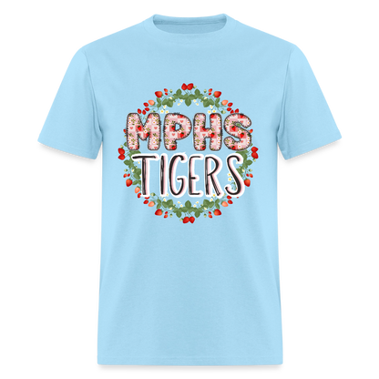 MPHS Berry Special Care in Feeding Our Tigers T-Shirt | GILDAN 5000 - powder blue