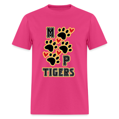 MP Tiger Heart & Sole T-Shirt | GILDAN 5000 - fuchsia