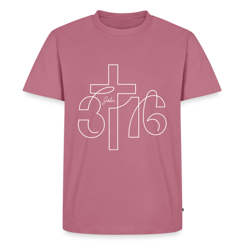 John 3:16 Premium Adult T-Shirt - mauve