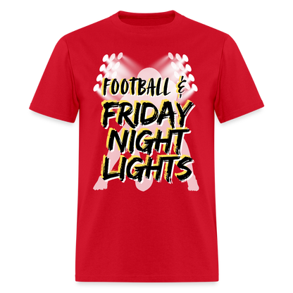 Football & Friday Night Lights T-Shirt | GILDAN 5000 - red