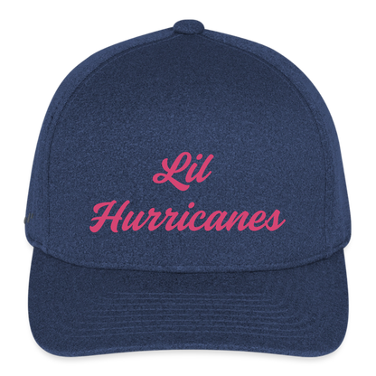 Lil Hurricanes #2 Flexfit  Melange Baseball Cap - heather navy