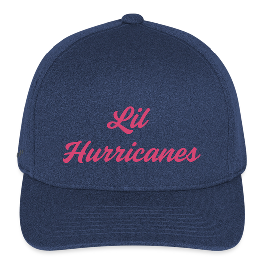 Lil Hurricanes #2 Flexfit  Melange Baseball Cap - heather navy