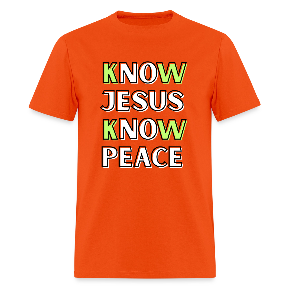 No Jesus No Peace T-Shirt | GILDAN 5000 - orange