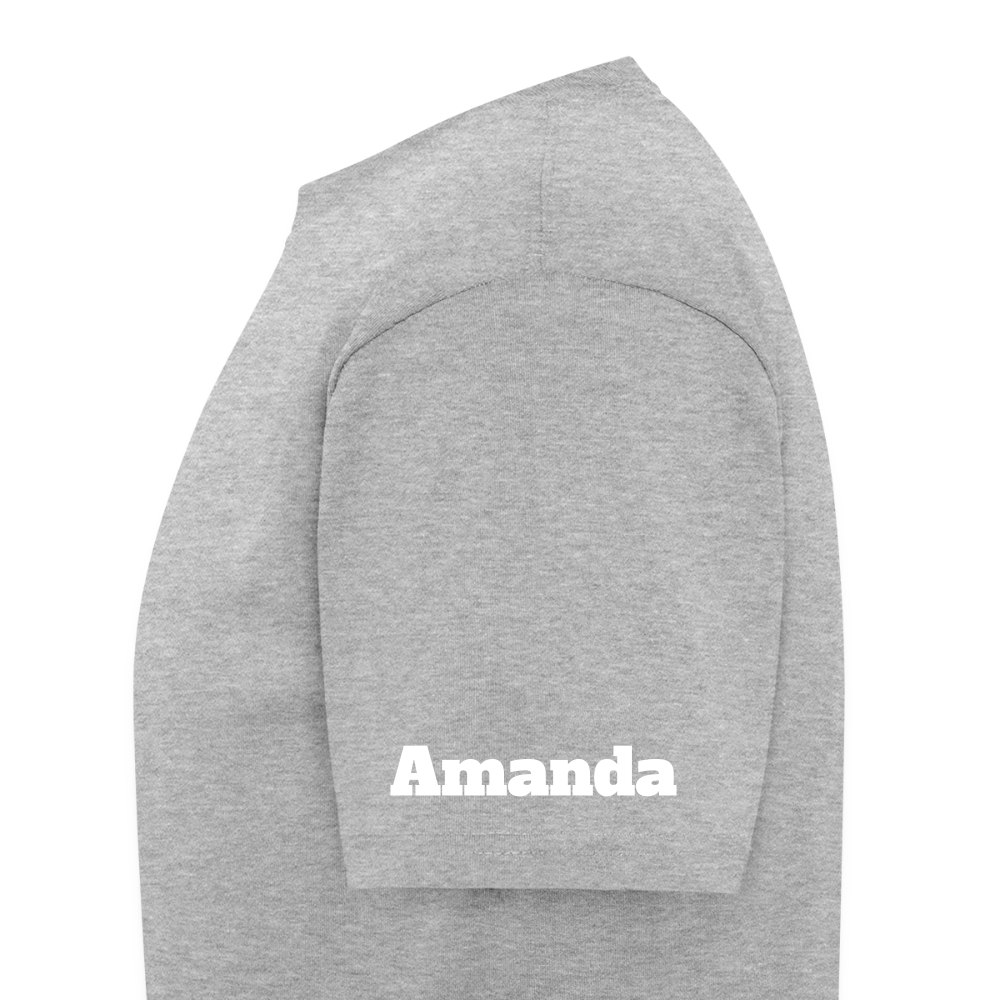 Customizable Zeta Phi Beta T-Shirt | GILDAN 5000 - heather gray