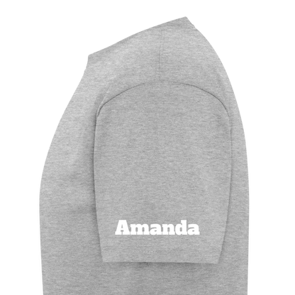 Customizable Zeta Phi Beta T-Shirt | GILDAN 5000 - heather gray