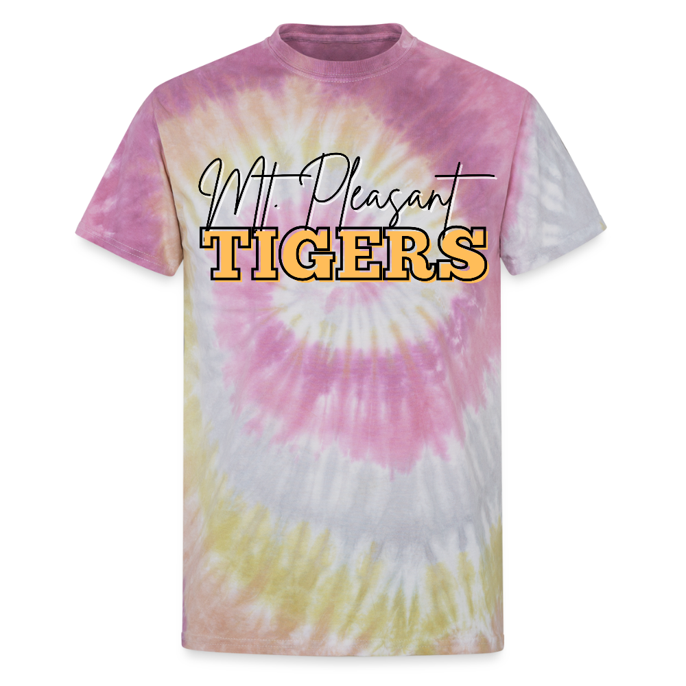 MP Tigers Bleed Black & Gold Unisex Tie Dye T-Shirt - Desert Rose
