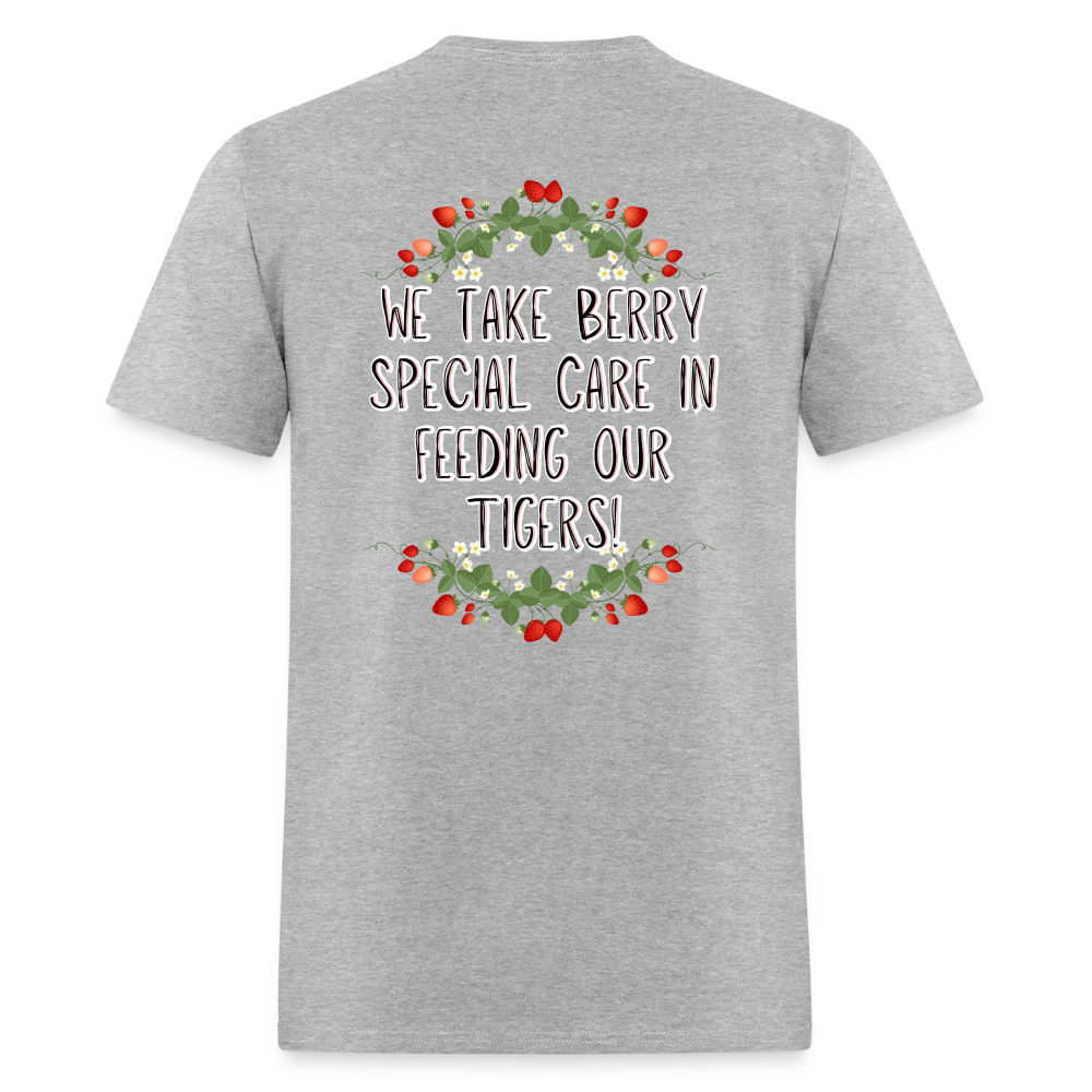 MPHS Berry Special Care in Feeding Our Tigers T-Shirt | GILDAN 5000 - heather gray