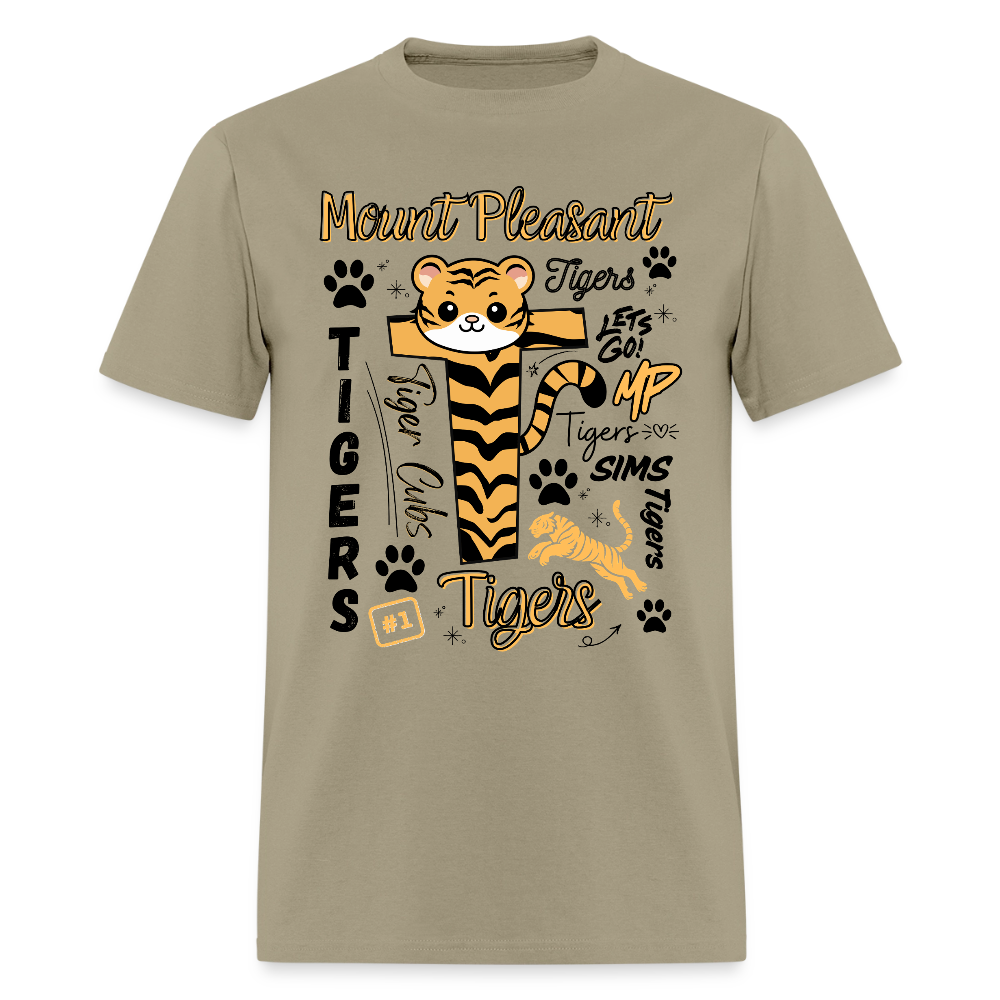 SIMS Tigers Adult T-Shirt | GILDAN 5000 - khaki