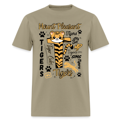 SIMS Tigers Adult T-Shirt | GILDAN 5000 - khaki