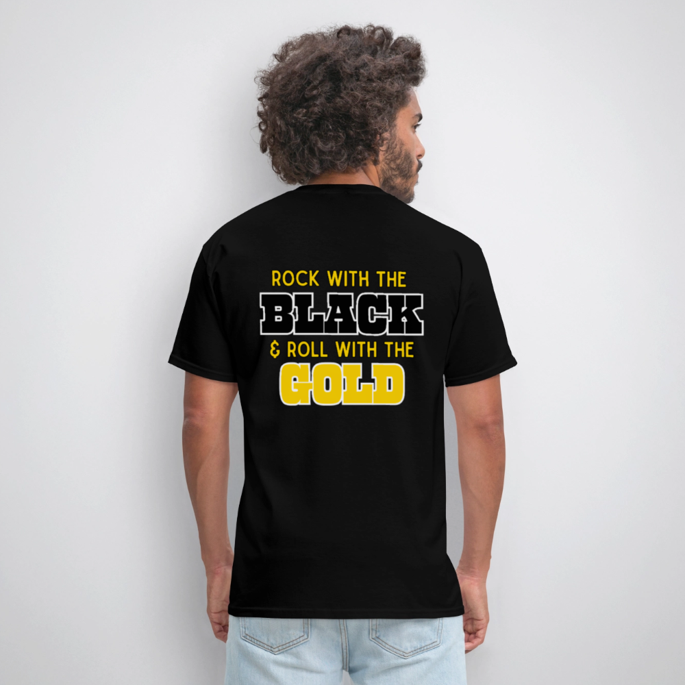 Rock & Roll Cheer T-Shirt | GILDAN 5000 - black